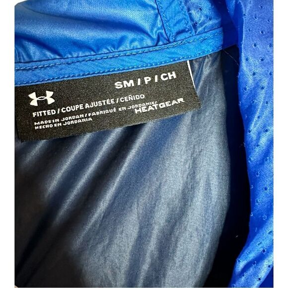 Under Armour windbreaker jacket size small blue white color block - Picture 4 of 8